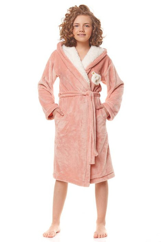 Szlafrok dziecięcy 2152 L&L - sucha róża 