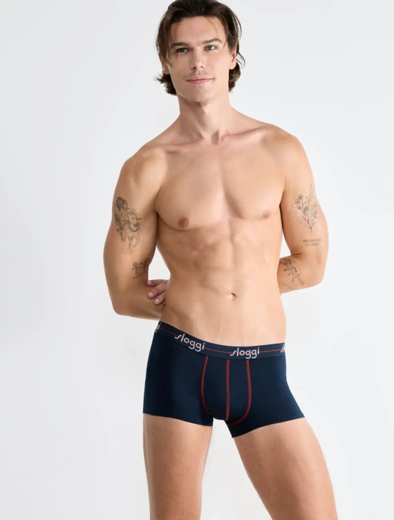 Bokserki męskie Men Start Hipster C2P box Sloggi - Blue - Dark Combination