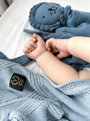 Pluszowa przytulanka Doudou Lion Yosoy - indigo