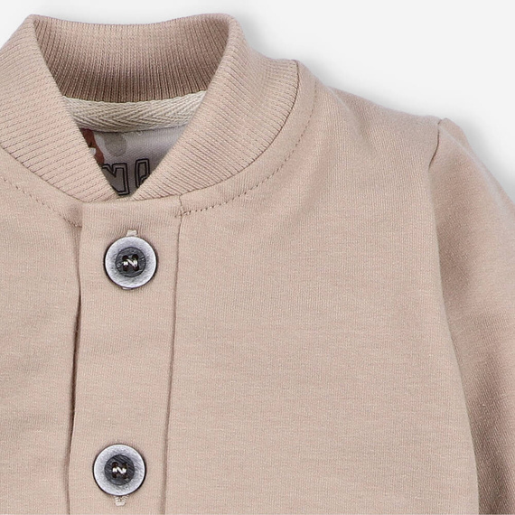 Bluza dresowa z bawełny organicznej Psiaki Nini beżowy