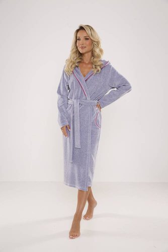 Szlafrok damski 664 Lydie Forex - melanż jasny