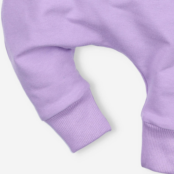 Spodnie dresowe z bawełny organicznej Nini liliowy