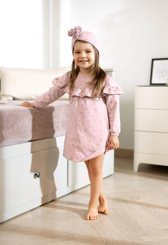 Sukienka dresowa UNIQUE Ewa Klucze - róż 