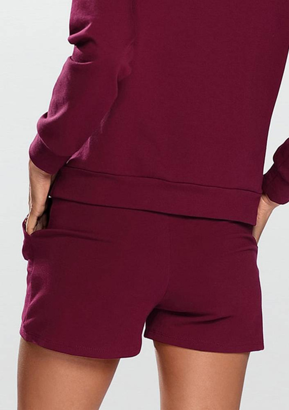 Spodenki dresowe Koko Dkaren bordo