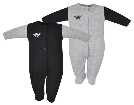 Pajac niemowlęcy "BEE" Koala- czarny