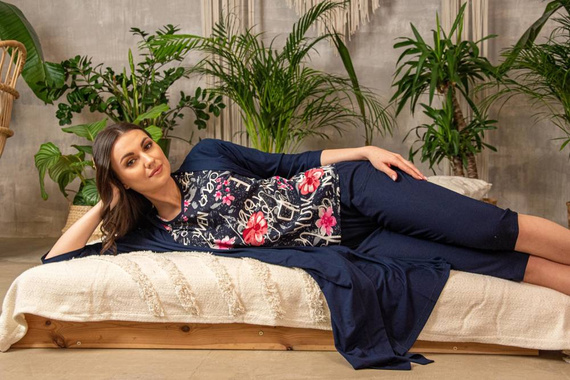 Piżama Damska 676 Soled Forex - czerwony