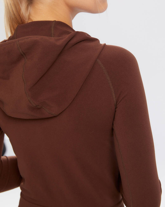 Bluza sportowa damska Adapt Spaio coffee