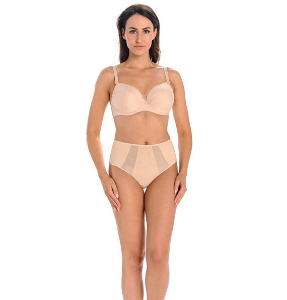 Figi z wysokim stanem Vicky Teyli - beżowy