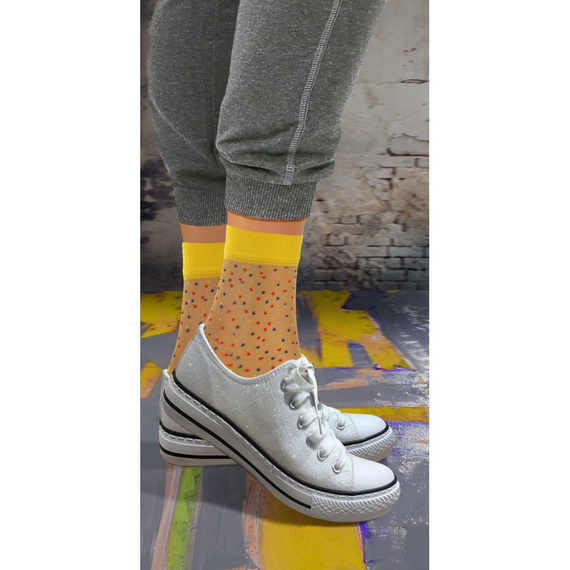 Skarpetki damskie nylonowe Sesto Senso beżowy