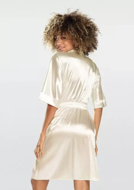 Podomka damska satynowa 100 Dkaren - jasny ecru