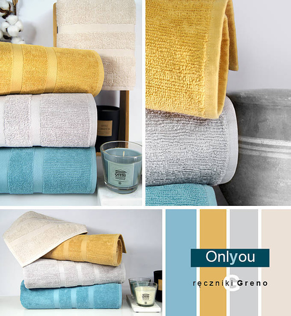 Ręcznik bawełniany Only You Greno - biały