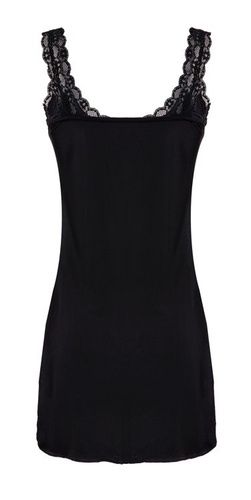 Jagoda Koszulka damska wąskie ramiączko DKaren- czarny