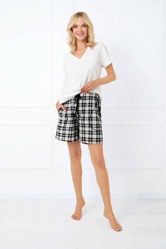 Spodnie damskie, krótkie Klara Italian Fashion - druk