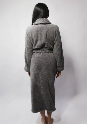 Eliza długa Podomka Szlafrok Damski Dkaren - szary