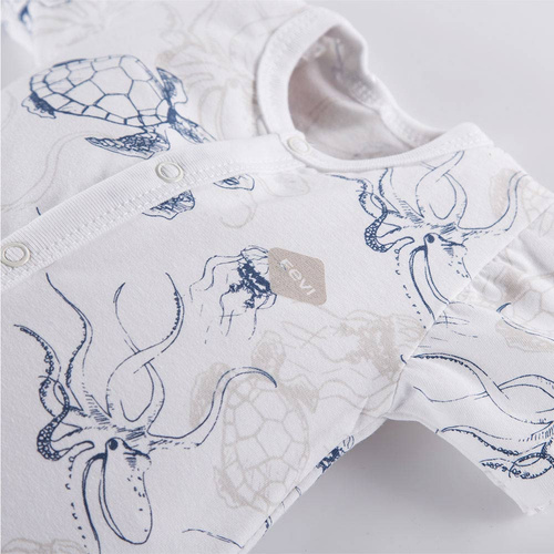 Rampers niemowlęcy Pacific Eevi - biały druk