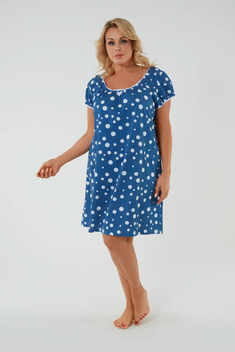 Koszula nocna i do karmienia Raba Italian Fashion - druk niebieski 