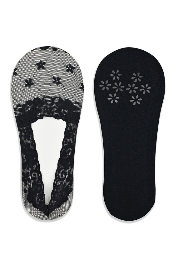 SN051 Baleriny stopki damskie Noviti - czarny