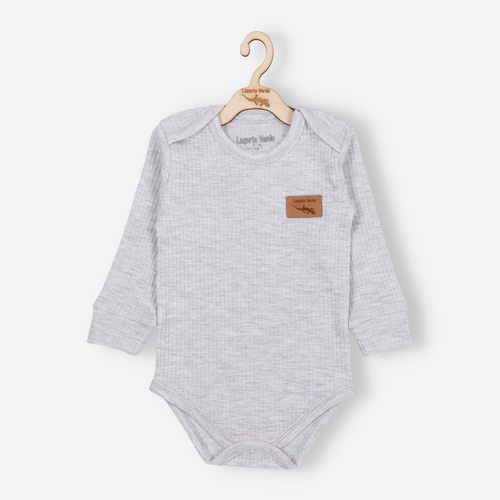 Dzianina prążkowana Body Lagarto Verde - szary