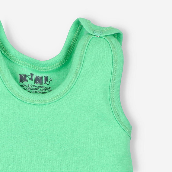 Śpiochy z bawełny organicznej Sawanna Nini zielony