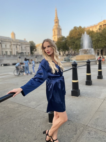 797 Classic szlafrok damski Forex - granat