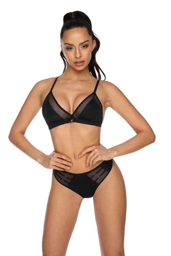 Biustonosz miękki M-3300/0 Janet   Mat czarny