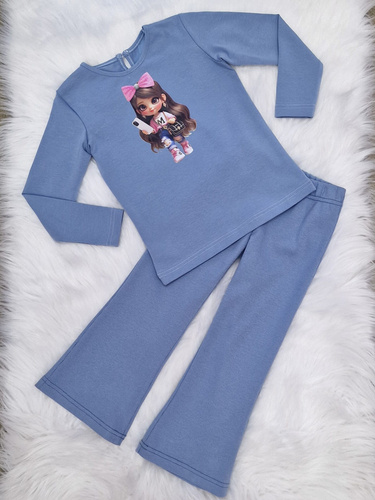 Bluzka długi rękaw Doll Bambarillo niebieski 