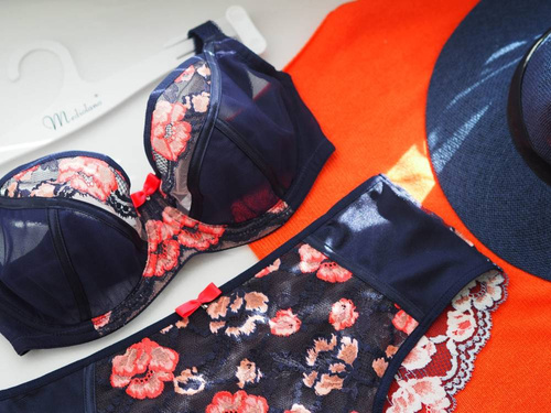 Biustonosz soft 19123 Demi Mediolano granatowy 