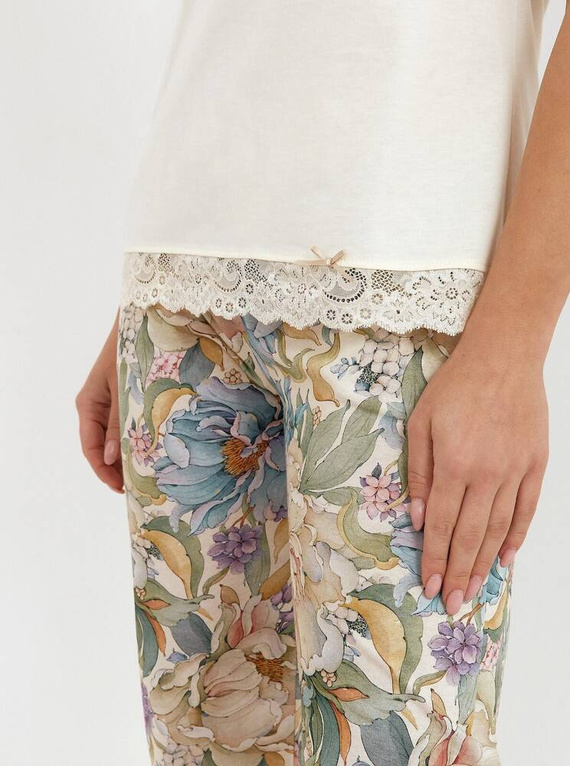 Piżama damska 270 Cana -waniliowy