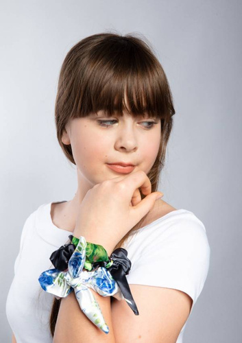 Fowers Gumka satynowa  DKaren czarny 008