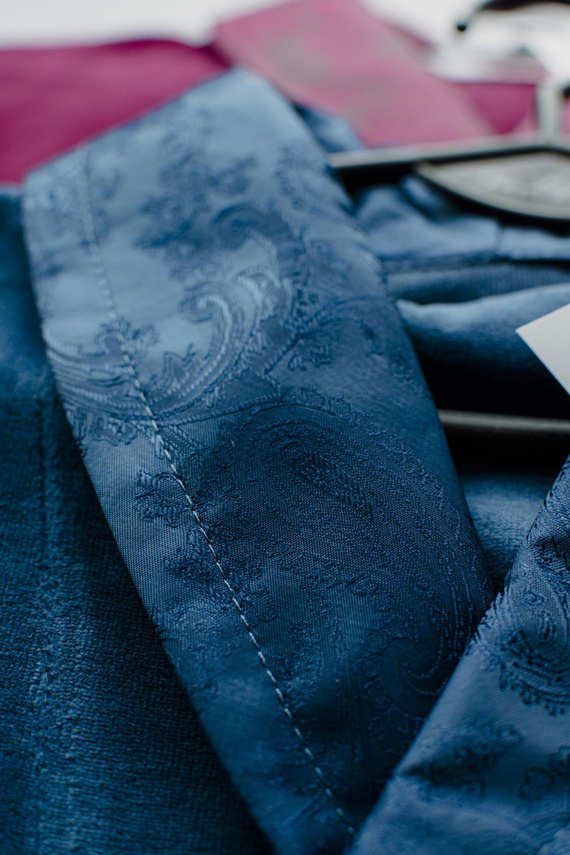 De Lafense Noble 868 – szlafrok męski welurowy elegancki, praktyczny, wygodny, jeans