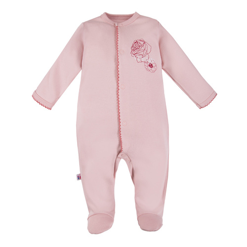 Pajac z nadrukiem Roses Eevi - jasny róż