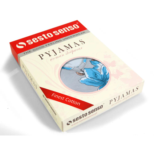 Piżama damska 2594/08 Sesto Senso niebieski 