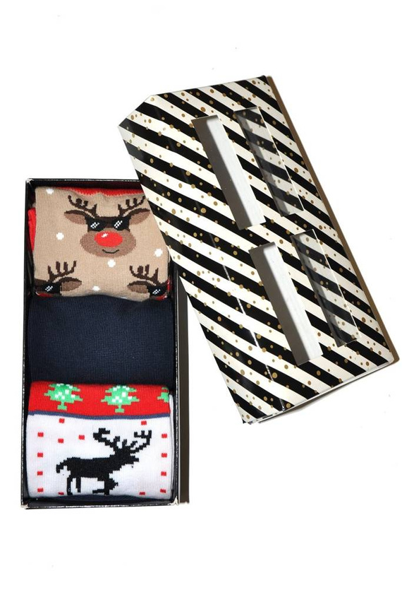 Skarpety Męskie Zestaw Świąteczny Milena mix kolor