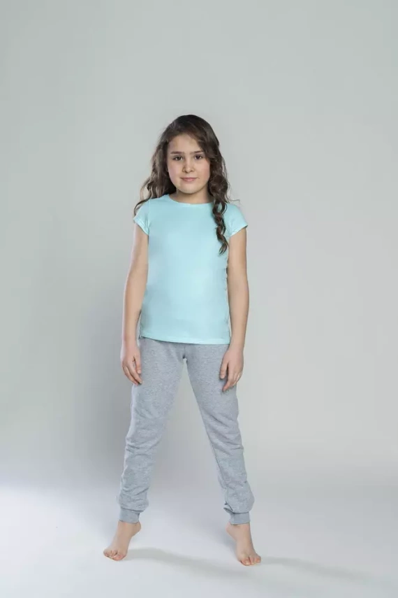 Koszulka dziewczęca z krótkim rękawem Tola Italian Fashion- pistacja 