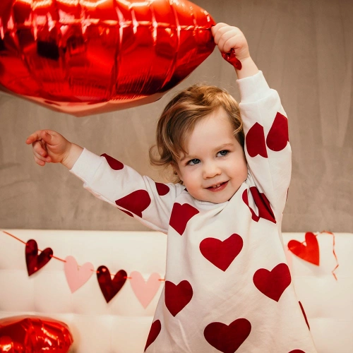 Sukienka z długim rękawem Lovw Eevi - biała