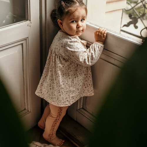 Legginsy ze ściągaczami Bloom Eevi - beżowe