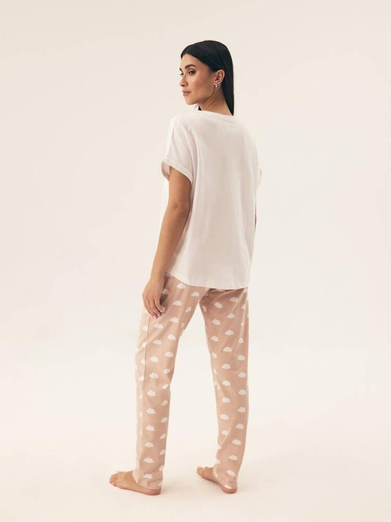 Piżama Damska 42646 Nubes Henderson - beżowy