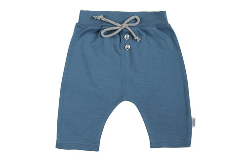 Spodnie niemowlęce 3/4 "BLUE SEA" Makoma niebieski kotwice