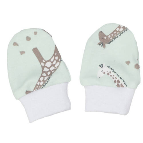 Niedrapki rękawiczki Żyrafki Martex miętowy