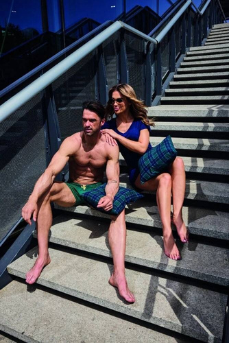 Bokserki męskie Tattoo 280/235 Sherloc Cornette zielony