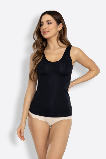 Koszulka modelująca z biustonoszem Feel Good Top Mitex - czarny