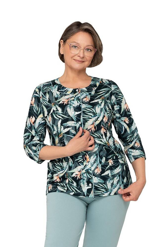 Piżama damska 201 Maria II Martel bały turkusowy 21