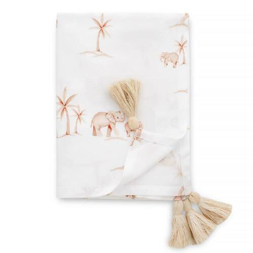 Otulacz bambusowy z chwostami Elephants Yosoy