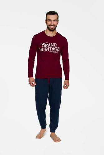 Piżama Męska 40021  Brand Henderson red