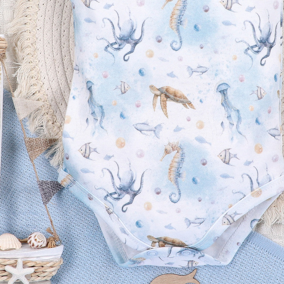 Body niemowlęce Sea Of Joy Nini – bawełna organiczna, krótki rękaw