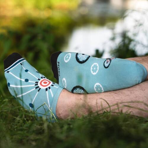 Skarpety męskie Asymetryczne 009 More - 020 błękitny