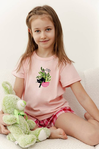 Piżama dla dziewczynki  3386 Veronica  Taro - różowy