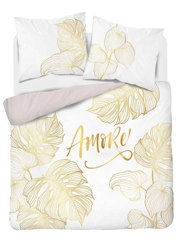 Pościel bawełniana amore 4718 A Holland 71 Detexpol biały 