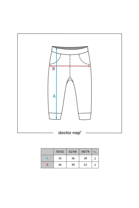 SPO.4287 Spodnie niemowlęce Doctor Nap - pool blue