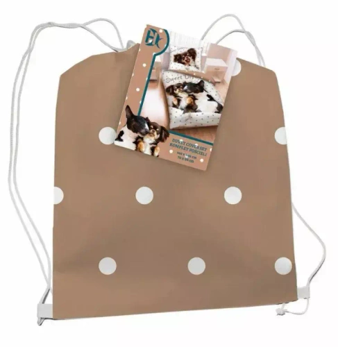 Pościel + worek Pieski Halantex beżowy